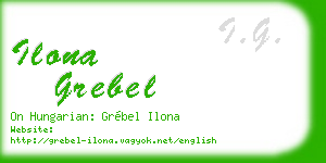 ilona grebel business card